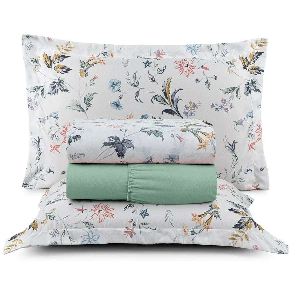 (Compre 1 Leve 2) Jogo de Lençol Affeto 4 Peças - 200 Fios Algodão