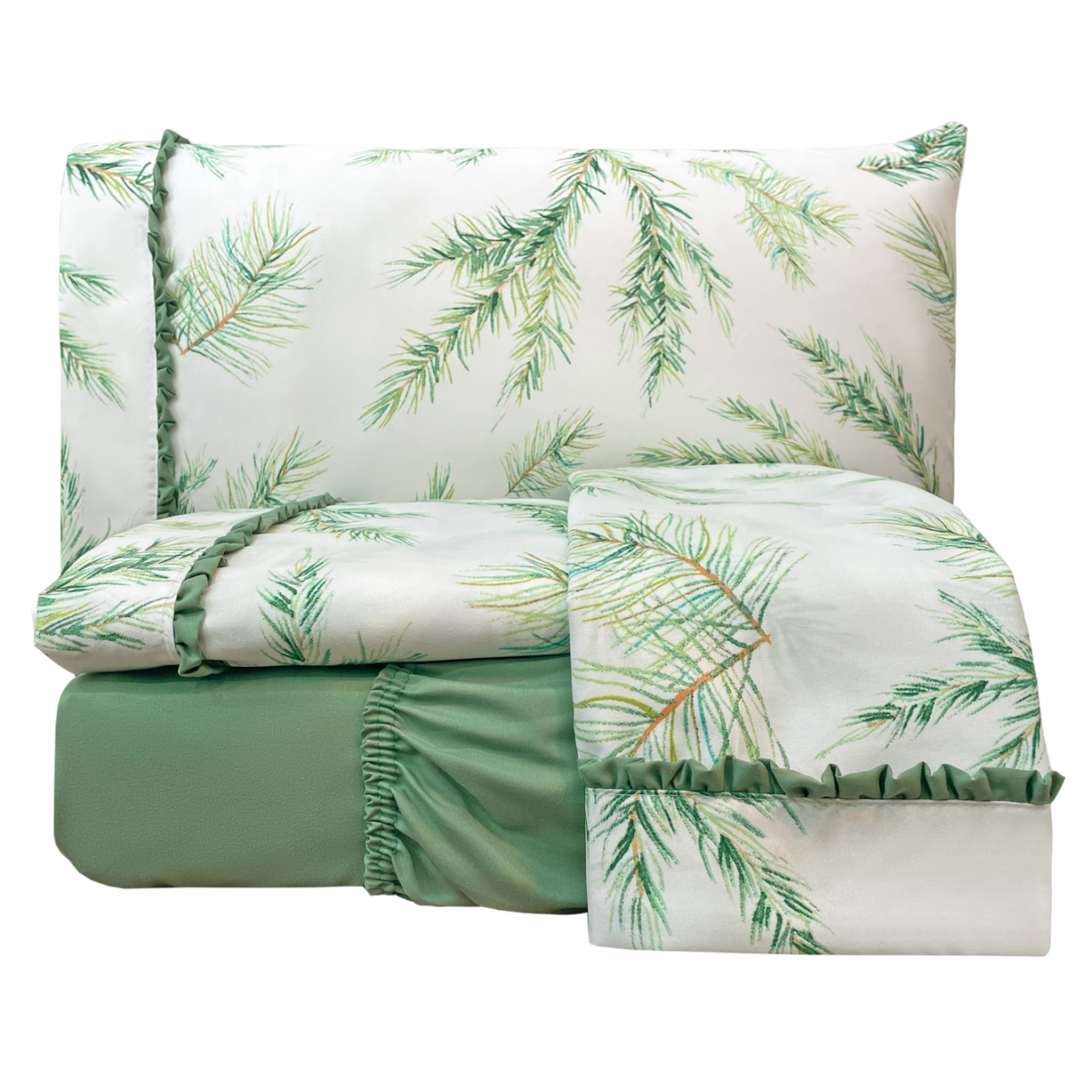 (Compre 1 Leve 2) Jogo de Lençol Malva 4 Peças - 200 Fios Algodão